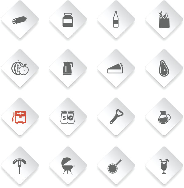 食物和厨房只是图标图片下载