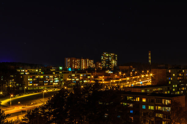 晚上是居民区图片下载