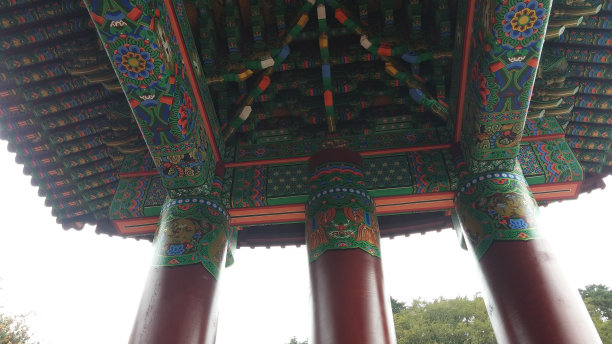 古代建筑部分特写图片下载