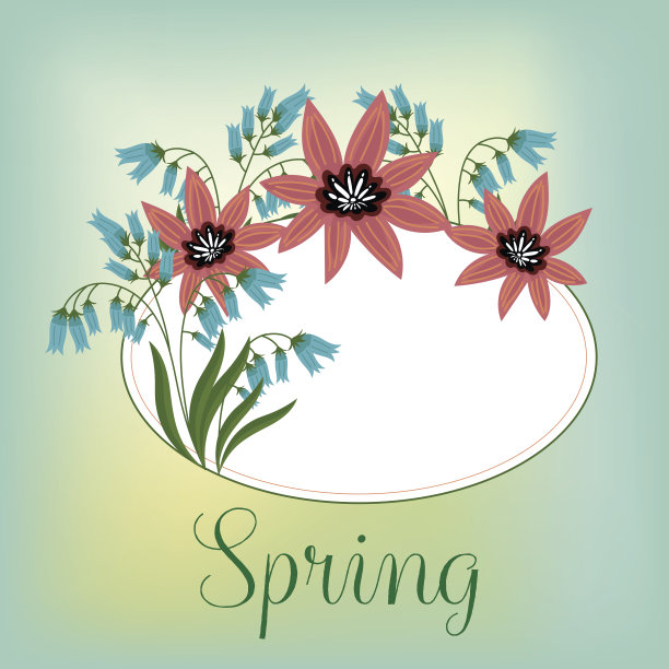 鲜花孤立的向量图片下载