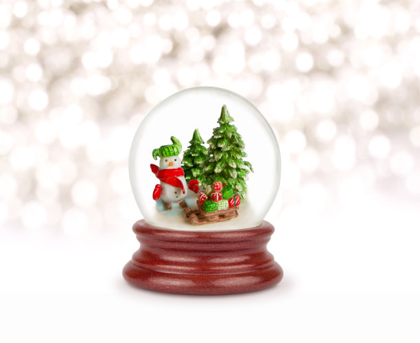 圣诞雪花球图片下载