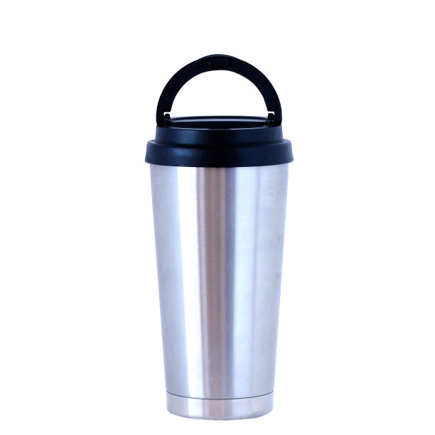 不锈钢瓶白色背景。图片下载