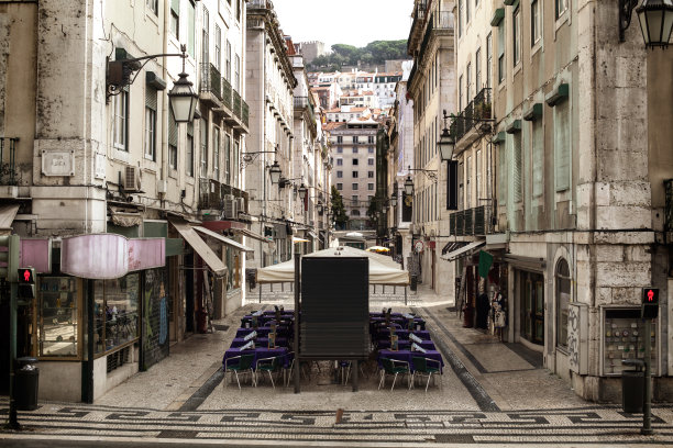 旧城葡京的历史街道图片下载