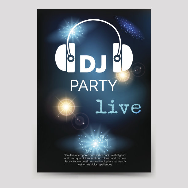 音乐派对宣传册传单模板图片下载