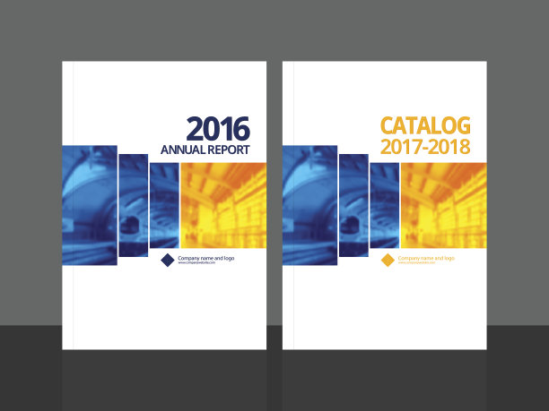 年度报告和业务目录的封面设计素材图片