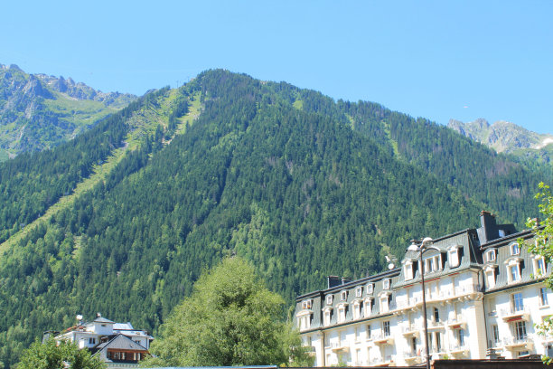 Chamonix, Mont Blanc在法国图片下载