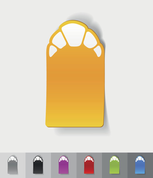 现实的设计元素。羊角面包图片下载