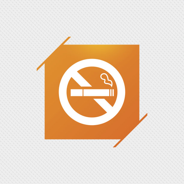 禁止吸烟标志图标。香烟的象征。图片下载