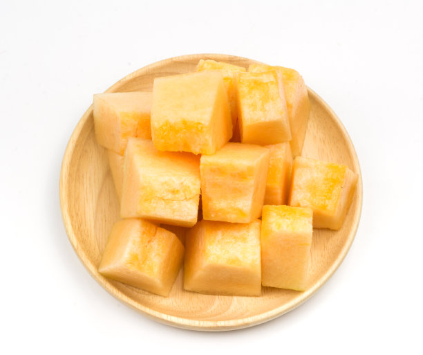 甜瓜片盘上图片下载