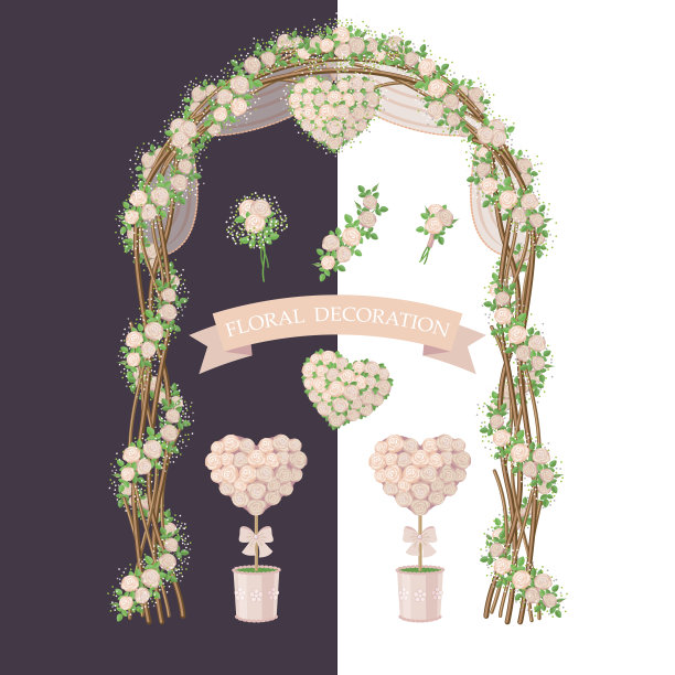 乡村风格中的花卉装饰图片下载