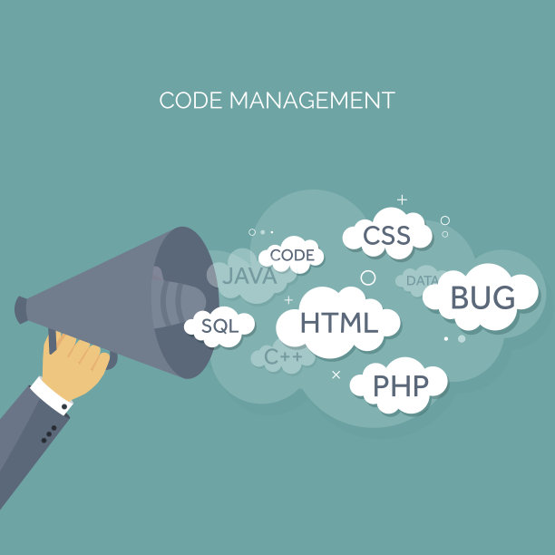 矢量插图。平坦的背景。编码、编程。搜索引擎优化。搜索引擎优化图片下载