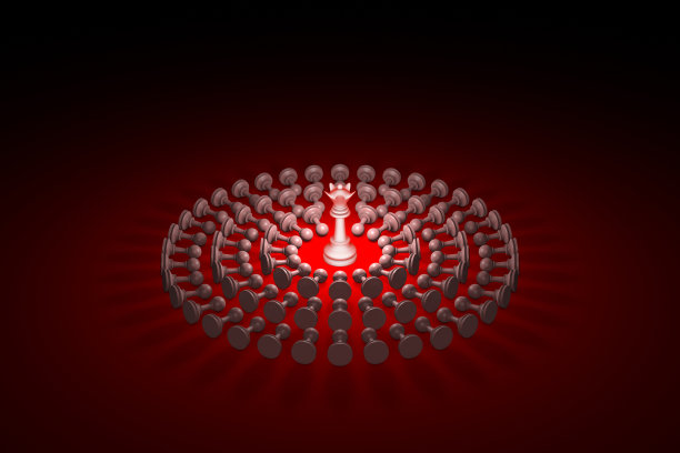 名人(国际象棋的比喻)。3 d渲染图图片下载