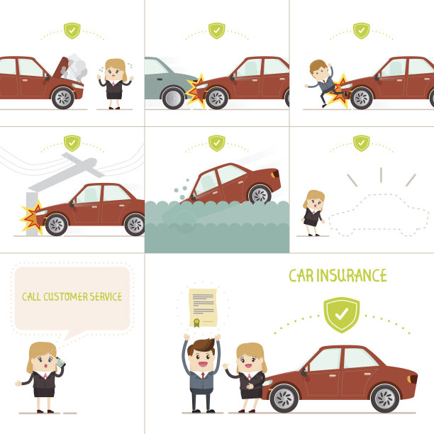 信息图汽车保险业务图片下载
