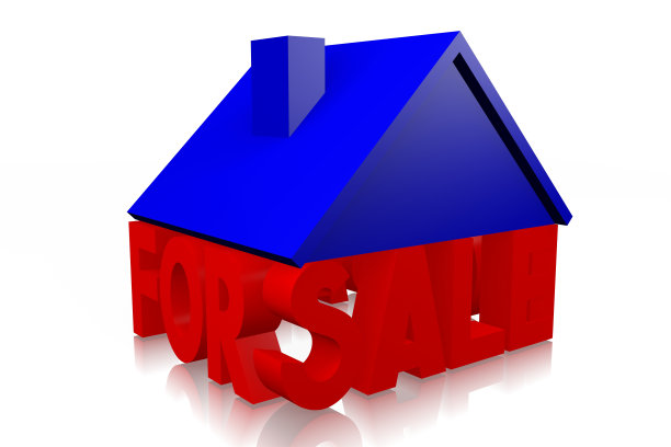 3D房屋出售概念图片下载