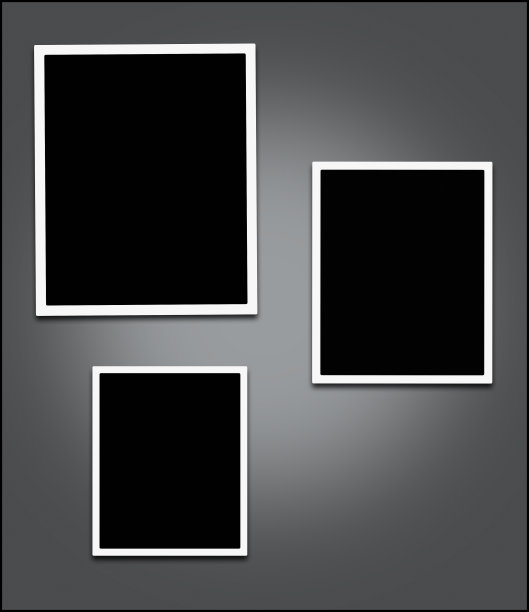 带有灰色背景的空相框图片下载