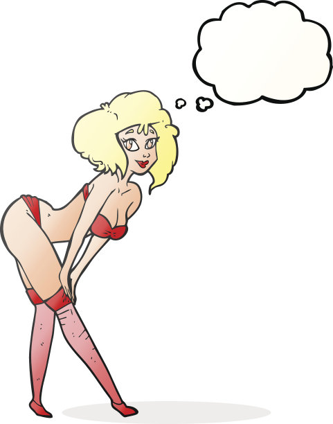 想泡泡卡通钉女孩穿长筒袜图片下载