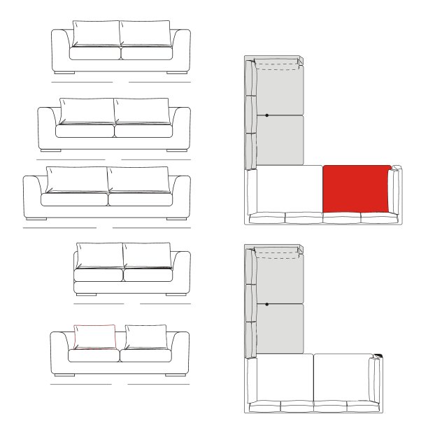 沙发的轮廓图图片下载