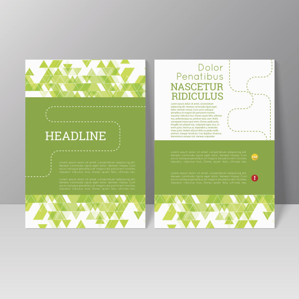 矢量宣传册模板设计素材图片