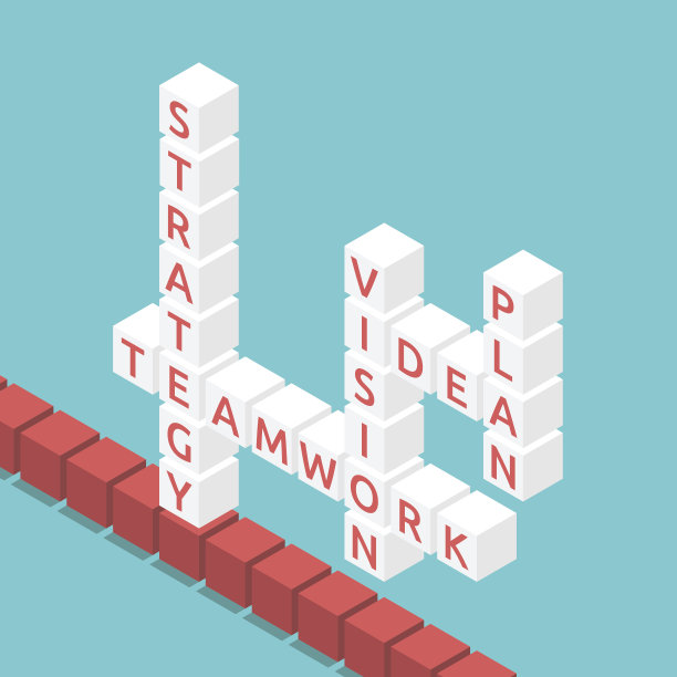 等距纵横字谜，策略概念图片下载