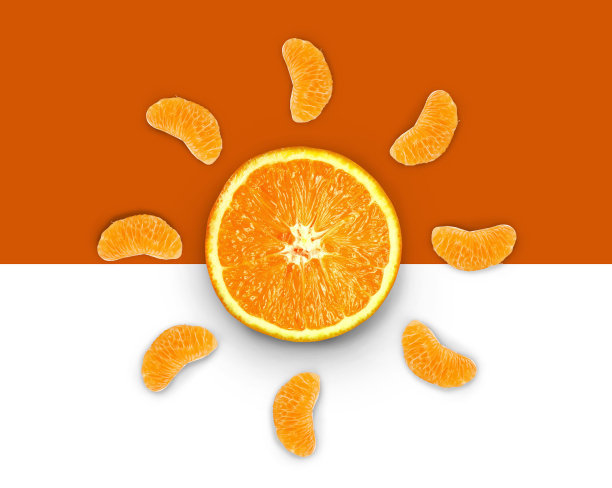 形状的橙色的太阳图片下载