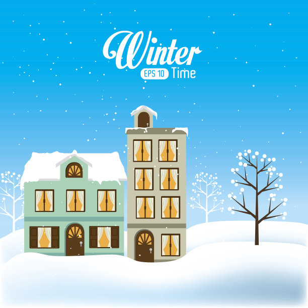 冬季设计、矢量插图。图片下载