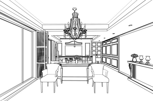 室内的草图图片下载