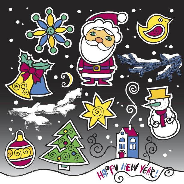 可爱的圣诞老人图片下载