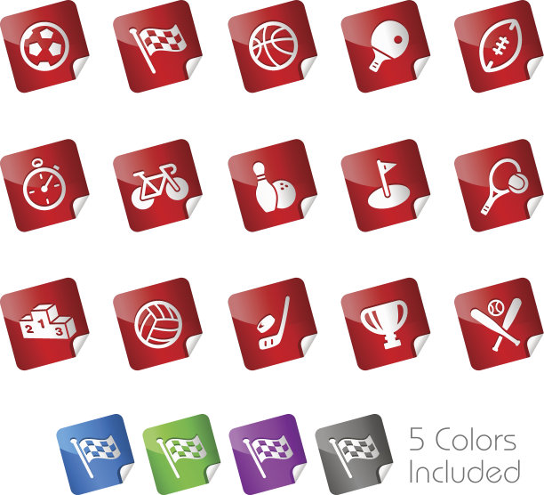 体育图标//贴纸系列图片下载