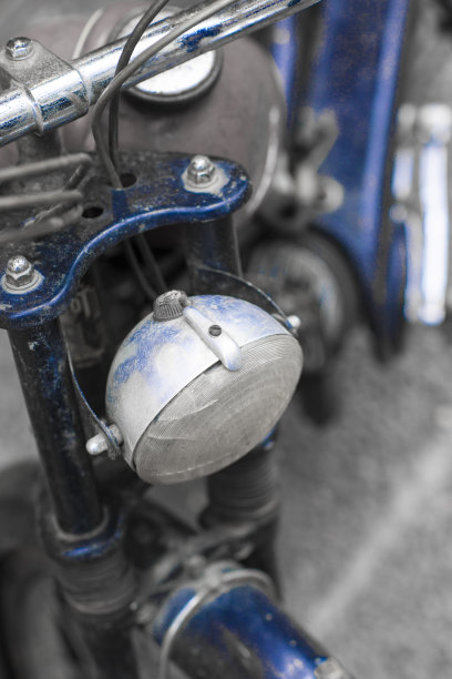 蓝色的自行车图片下载