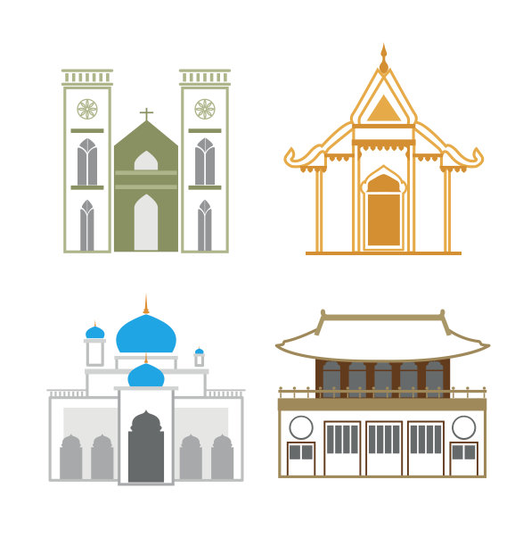 城市建筑的景色图片下载