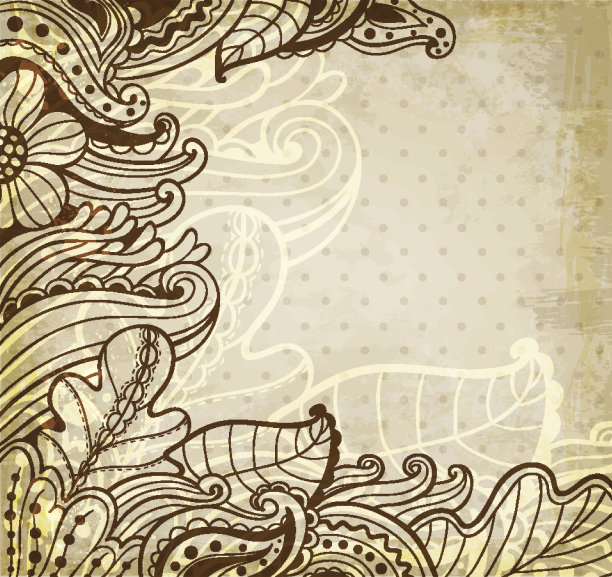 复古碎花背景图片下载