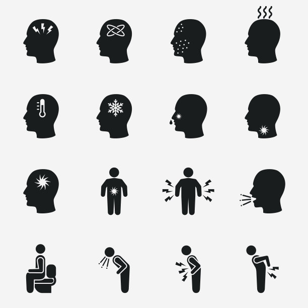 疾病和生病图标素材图片