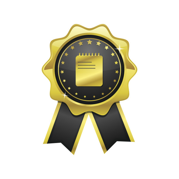 文件签名金色矢量图标设计图片下载