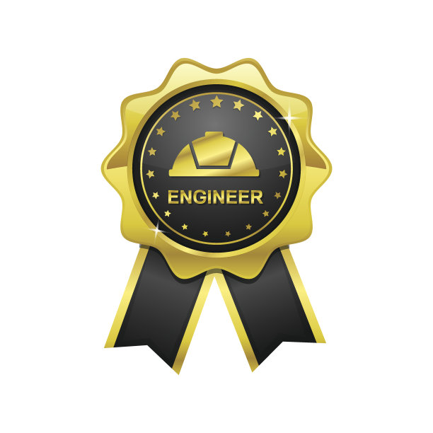 工程师金色矢量图标设计图片下载