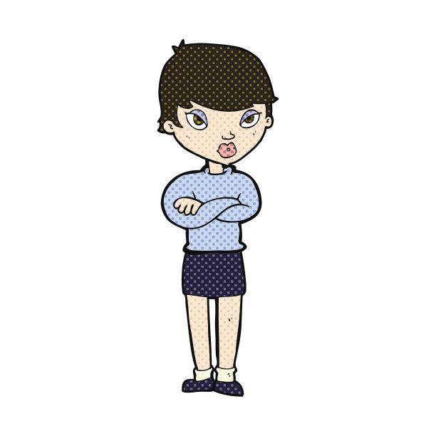 漫画烦恼的女人图片下载