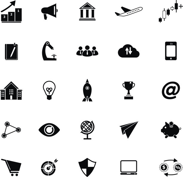 在白色背景上的创业图标图片下载