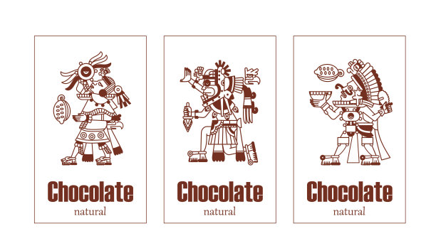 阿兹特克巧克力包装设计图片下载