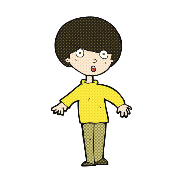 漫画卡通惊讶的男人图片下载