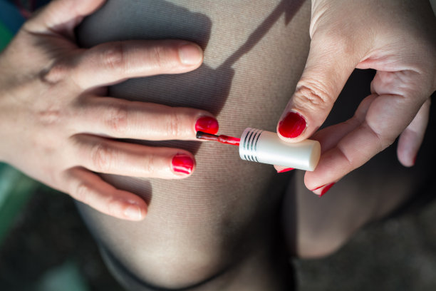 涂指甲。图片下载