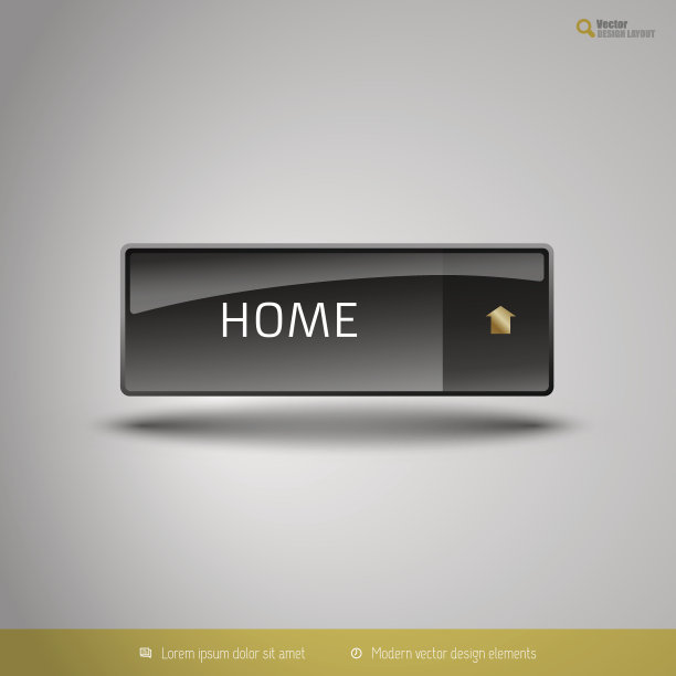 黑色光泽的按钮图片下载