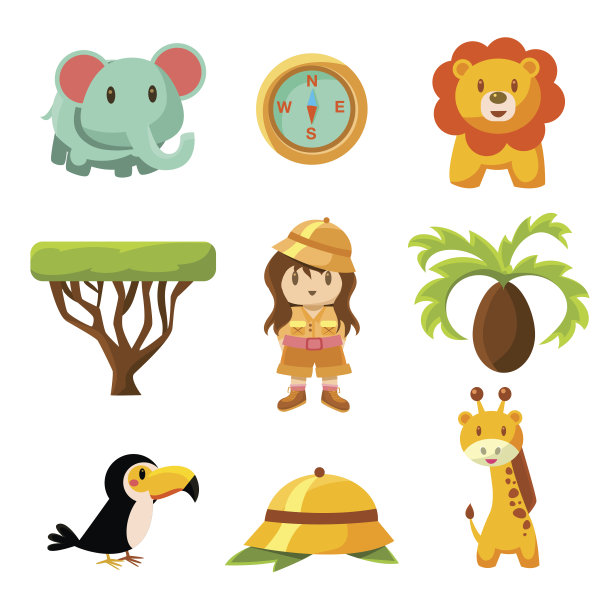 女孩非洲探险家图片下载