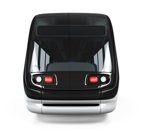 现代有轨电车孤立图片下载