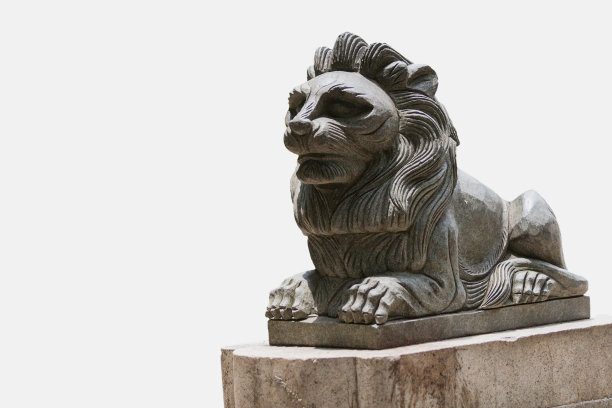 石头狮子雕塑图片下载
