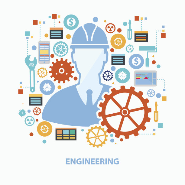 工程概念设计，洁净向量图片下载