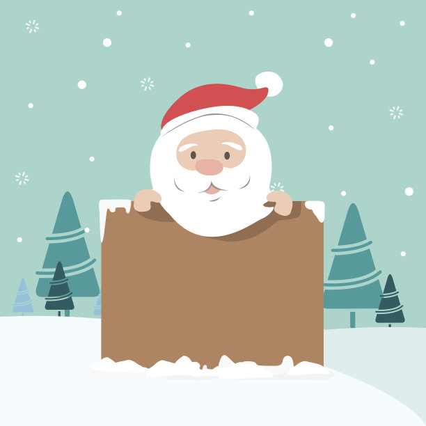 圣诞老人的圣诞插图图片下载