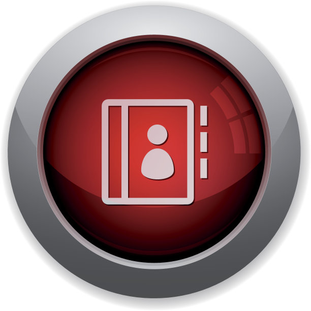 红色的联系人按钮图片下载