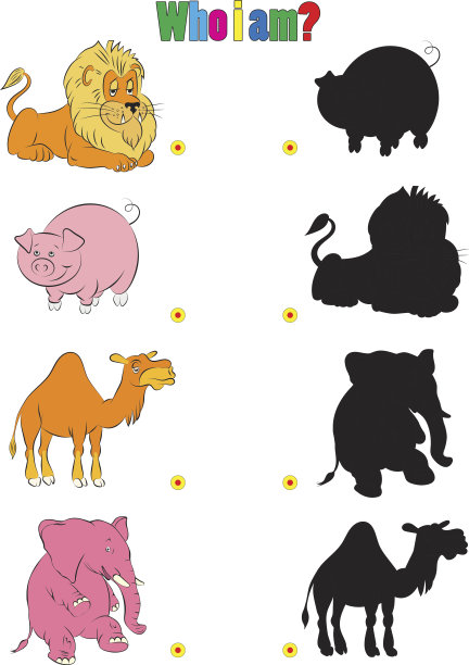 动画剪影插图动物图片下载