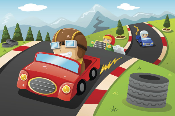 孩子们在赛车图片下载