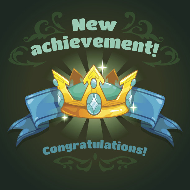 很酷的矢量插图与金色的皇冠素材图片