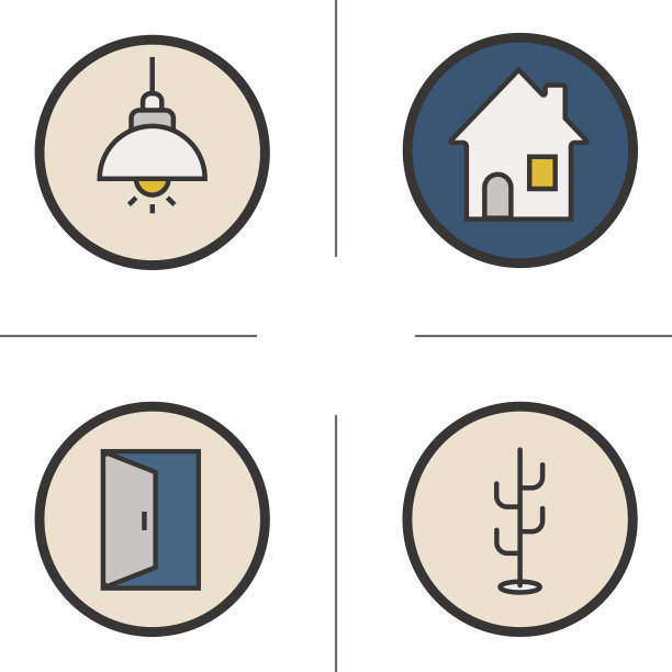 室内设计图标图片下载